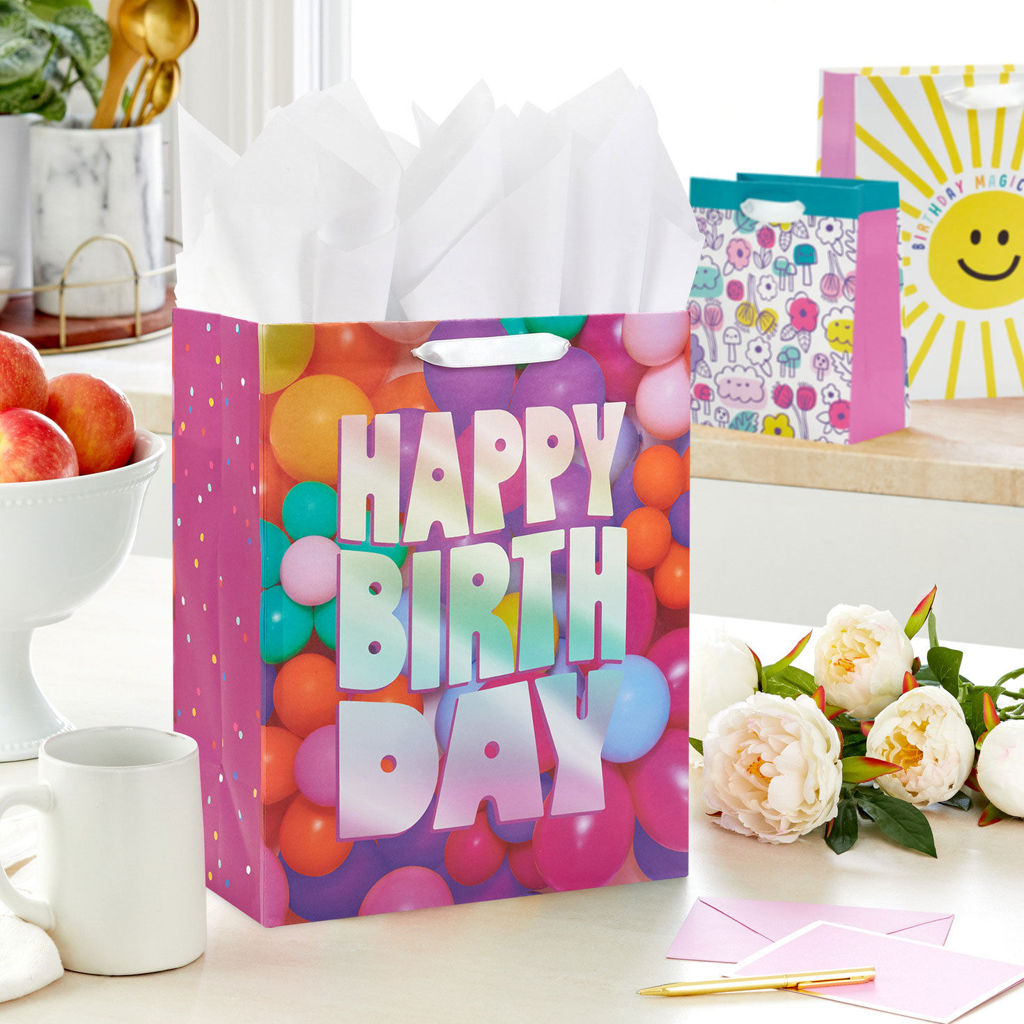 Sunshine and Flowers 8-Pack Assorted Gift Bag Bundle, , large image number 2