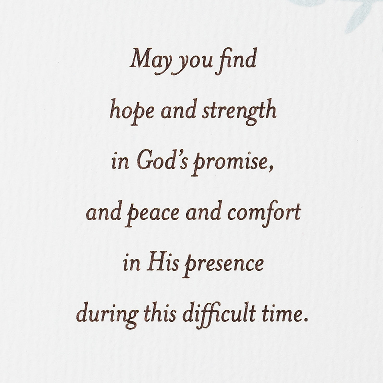 Vines on Gray Religious Sympathy Card Sentiment image number 2