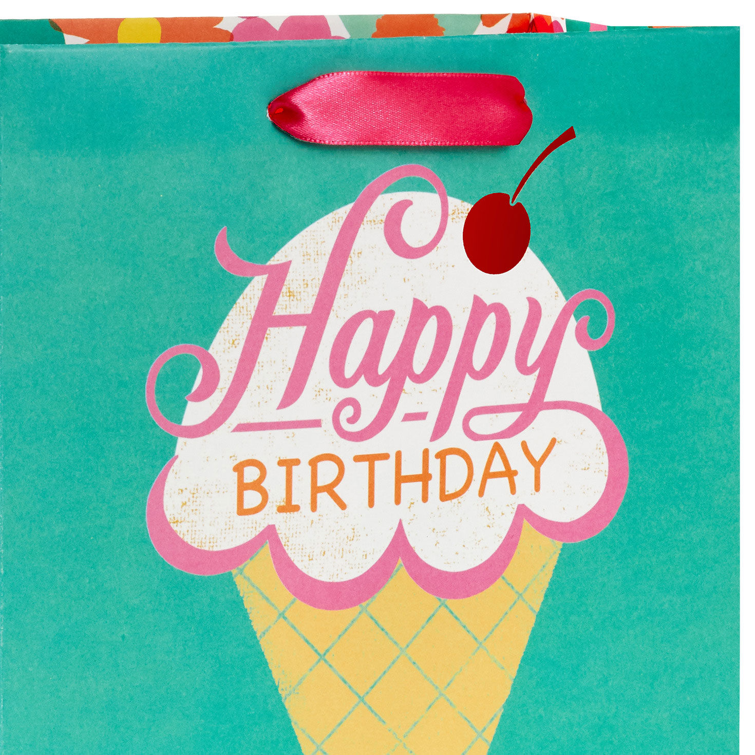 9.6" Ice Cream Cone Medium Birthday Gift Bag for only USD 3.49 | Hallmark