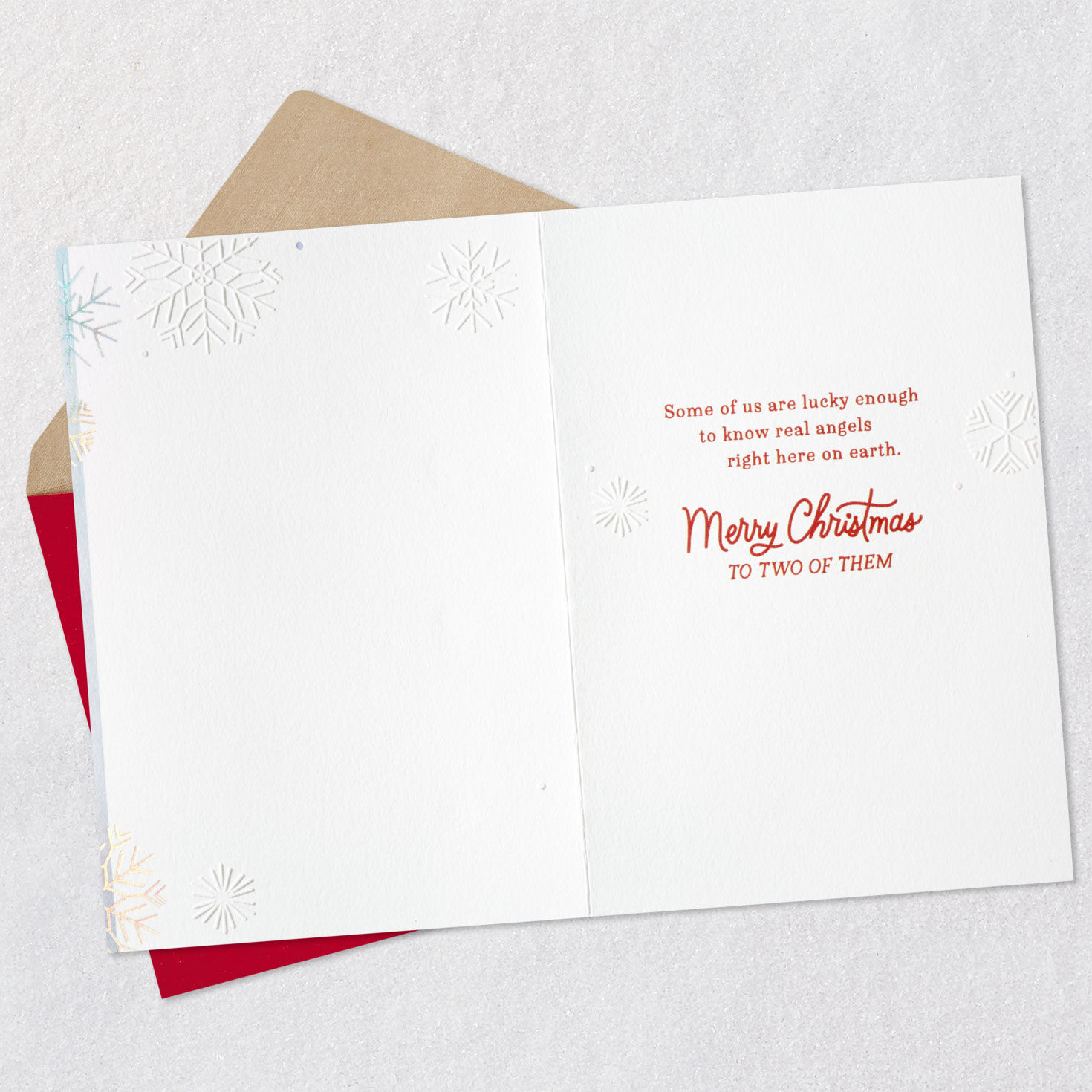 You're Real Angels on Earth Christmas Card for Both, , large image number 3