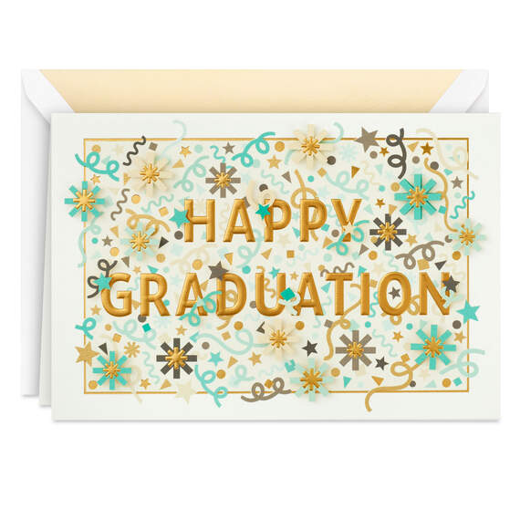 Happy Graduation Confetti Graduation Card