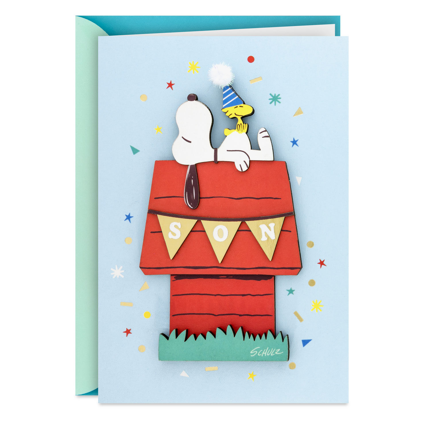 Peanuts® Snoopy Laid-Back Day for a Much Loved Son Birthday Card