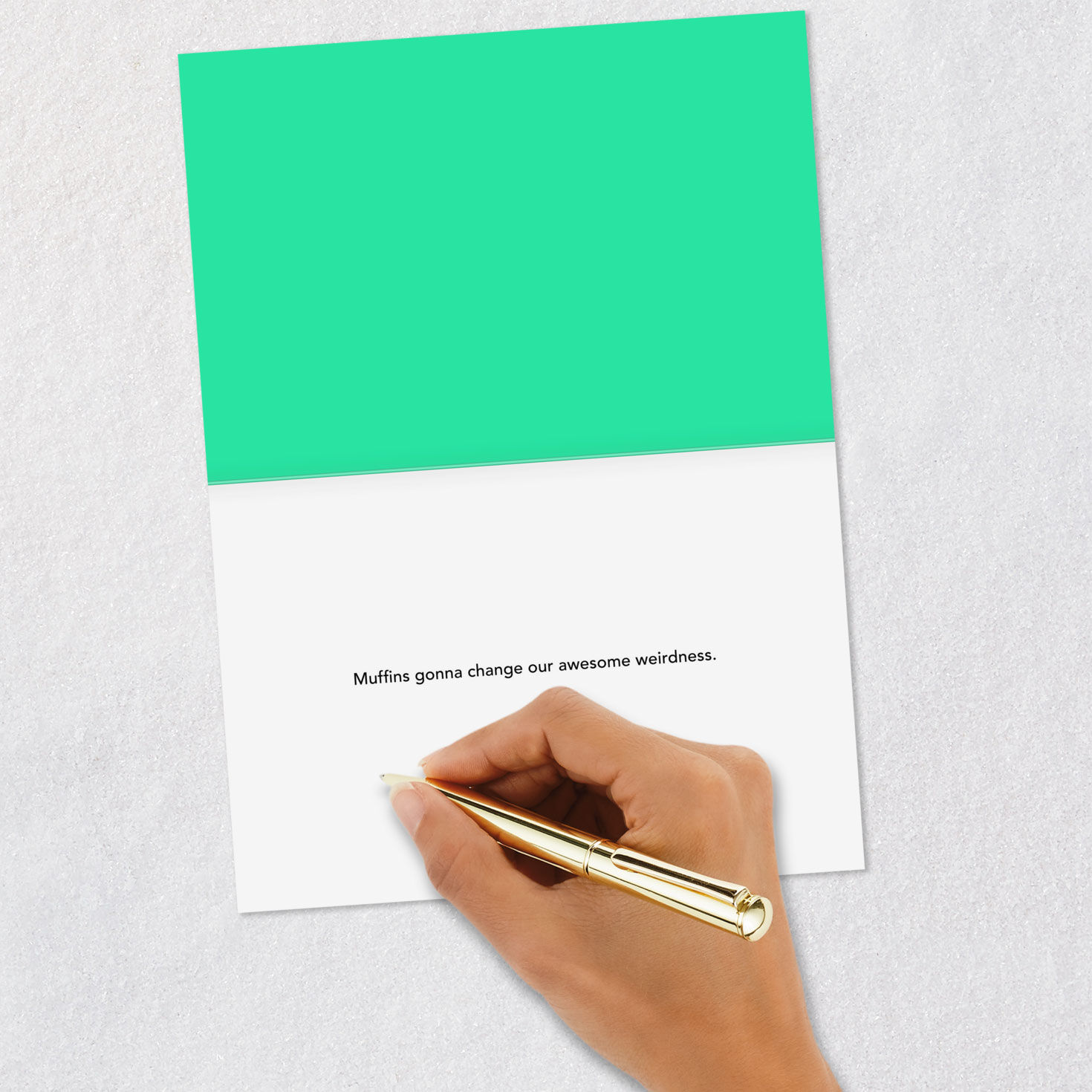 Our Awesome Weirdness Muffins Funny Card Signing card image number 6