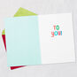 Colorful Letters Christmas Card Open card with envelope image number 3