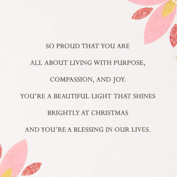 Beautiful Blessing Christmas Card for Daughter, , large image number 2