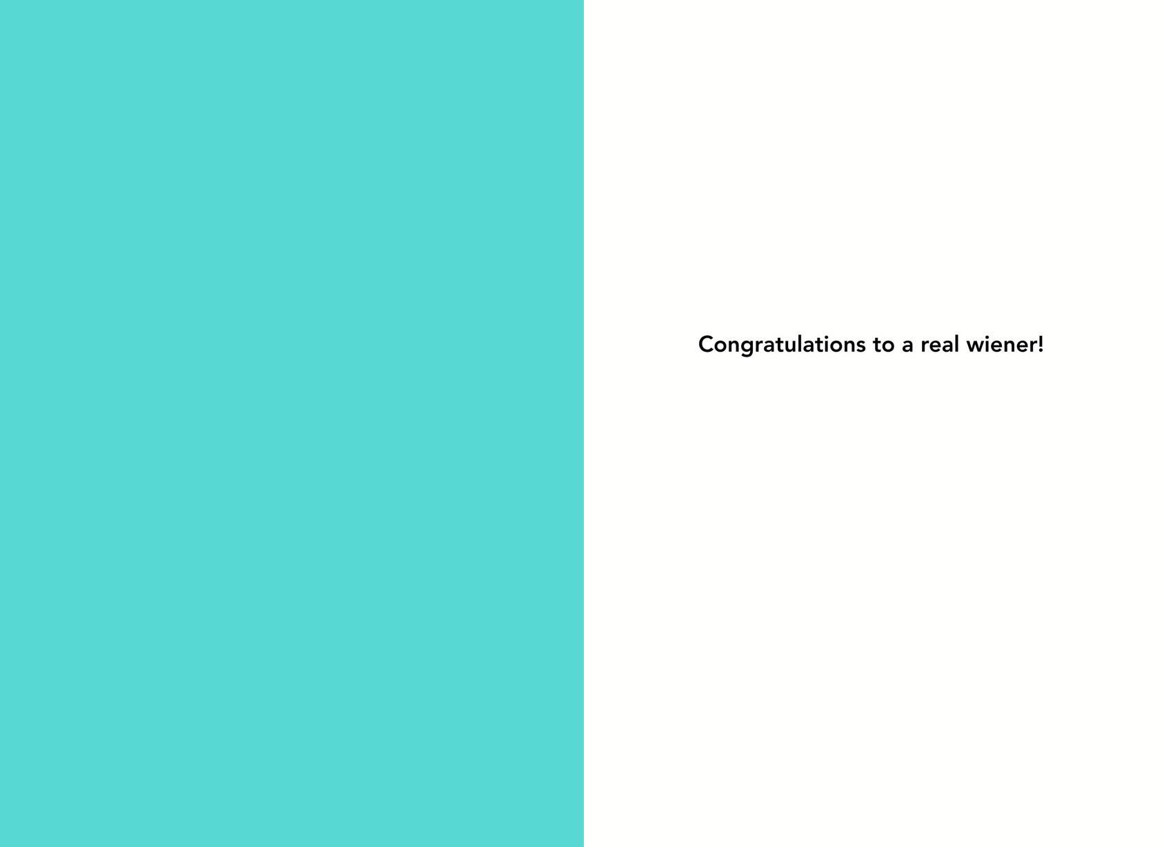 Wiener Dog Funny Congratulations Card