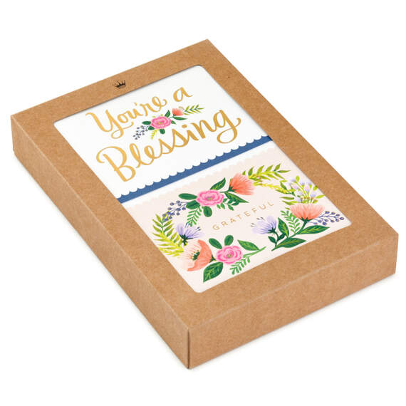 Grateful Blessing Assorted Blank Thank-You Notes, Pack of 50