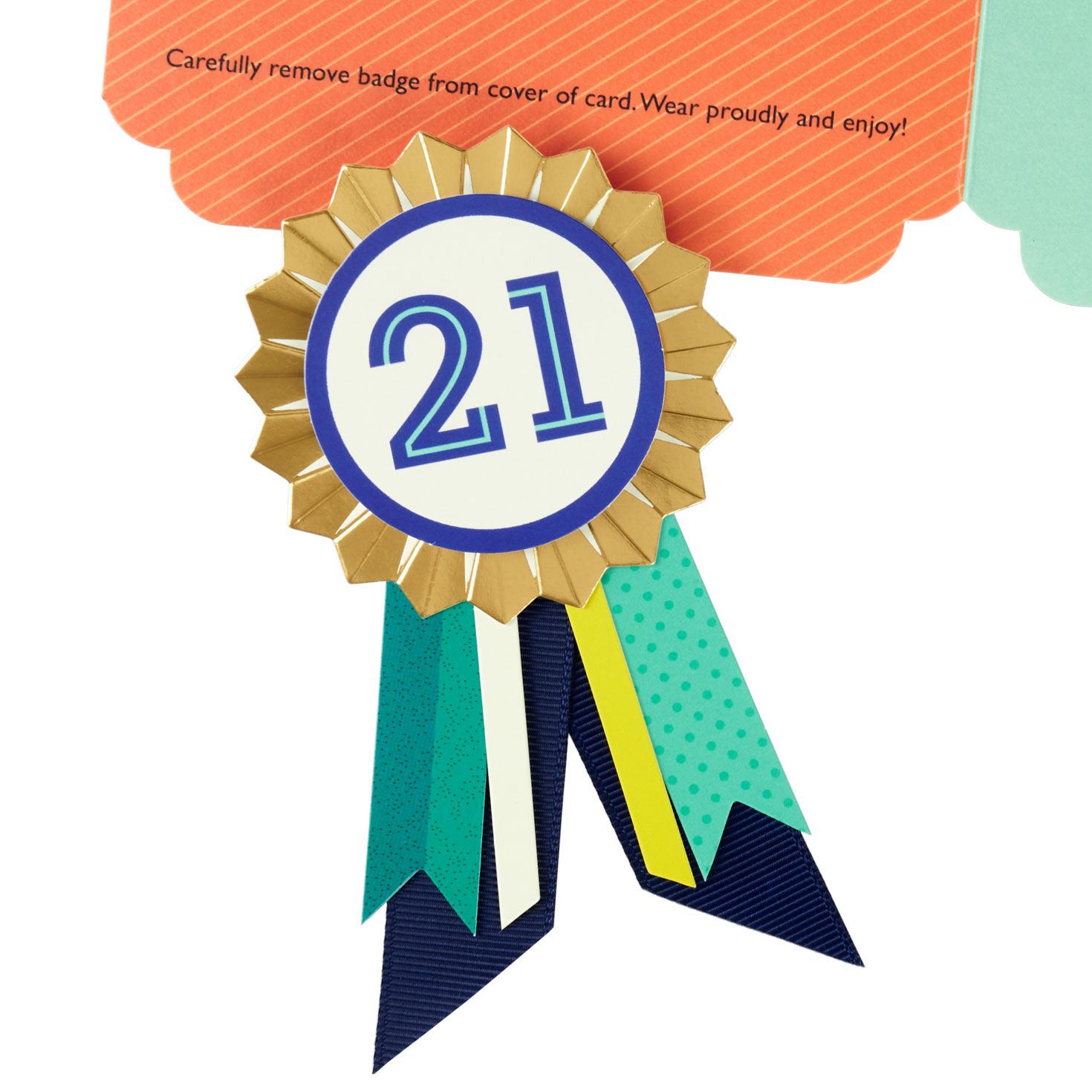 You're Beyond Ordinary 21st Birthday Card With Wearable Badge, , large image number 5