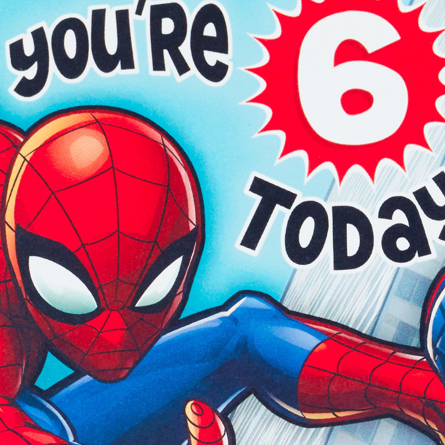 Marvel Spider-Man Pop-Up 6th Birthday Card for Boy Card Front Detail image number 5