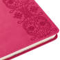 Embossed Border Fuchsia Faux Leather Notebook, , large image number 5