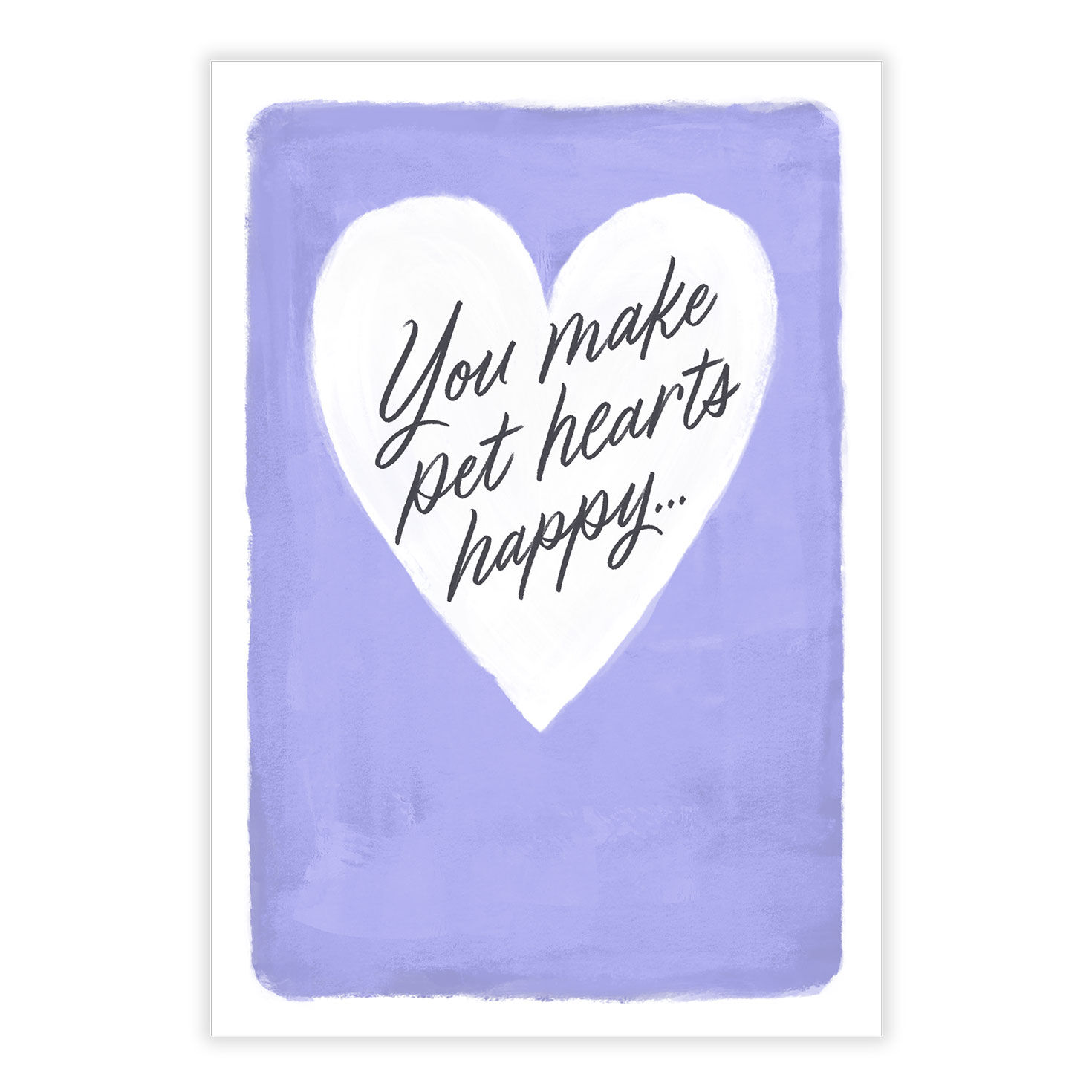 You Make Pet Hearts Happy Personalized Card front image number 2
