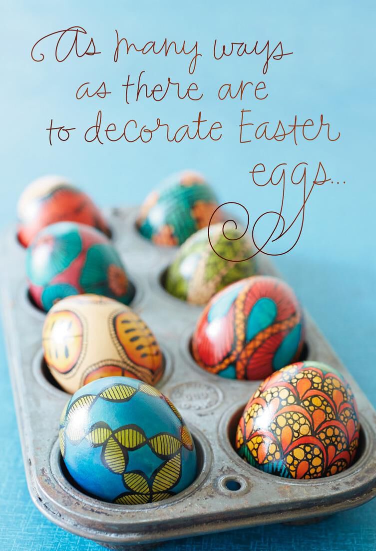 Muffin Pan of Eggs Easter Cards, Pack of 6
