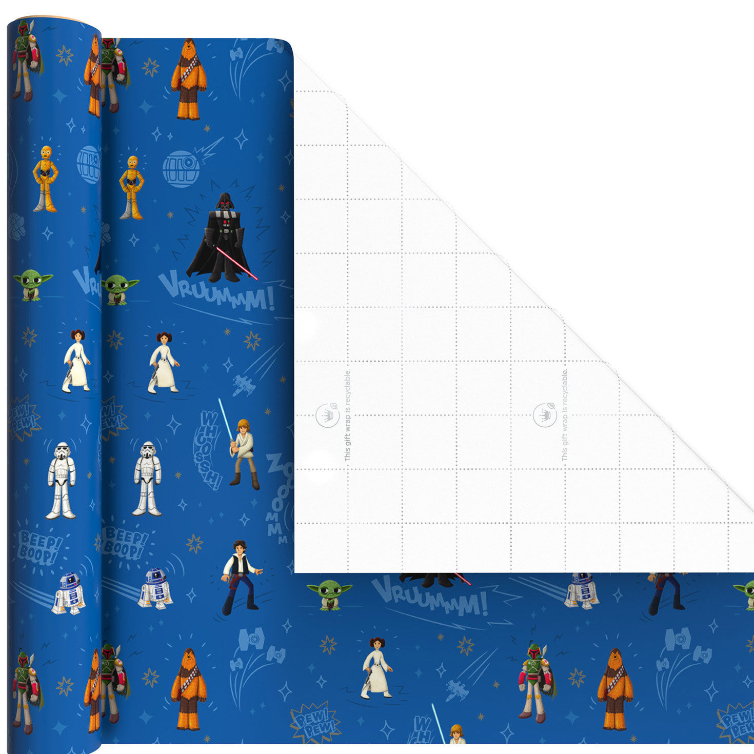 Star Wars Favorites Mini Gift Wrap Roll Trio Wrap square image number 4