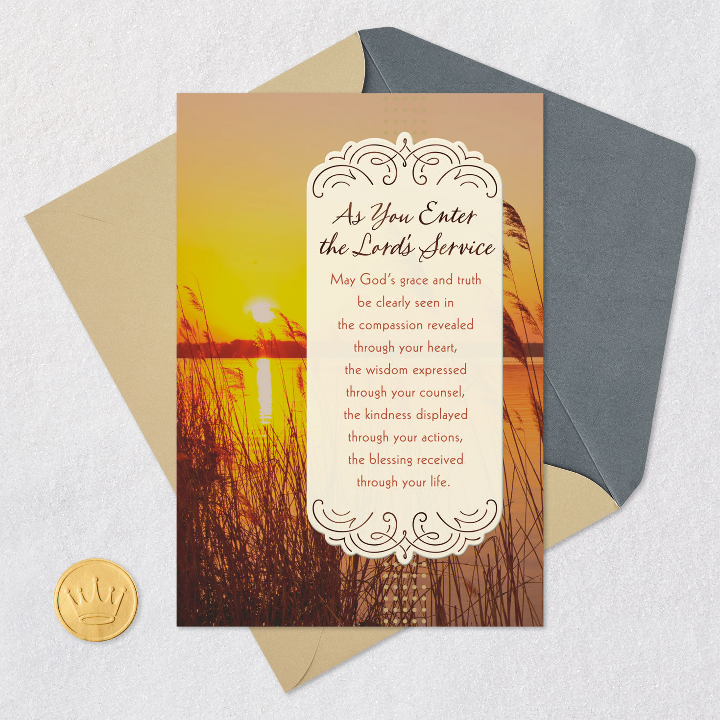 As You Enter the Lord's Service Religious Congratulations Card for only USD 3.99 | Hallmark