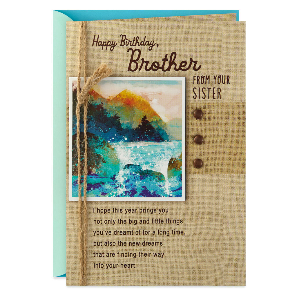 Everything You Wish Birthday Card For Brother From Sister