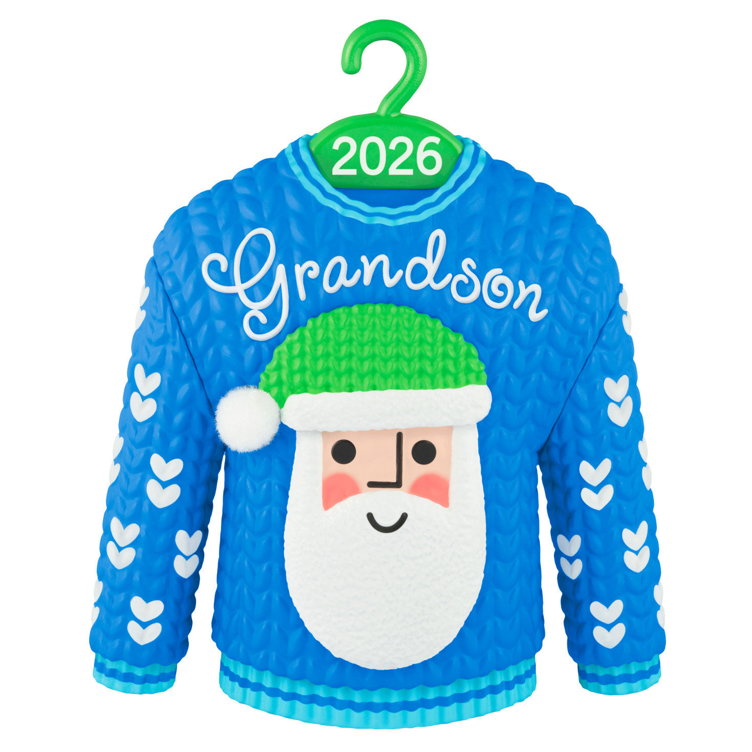 Grandson Santa Sweater 2026 Ornament