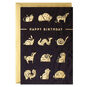 Luck and Happiness Zodiac Animals Birthday Card, , large image number 1