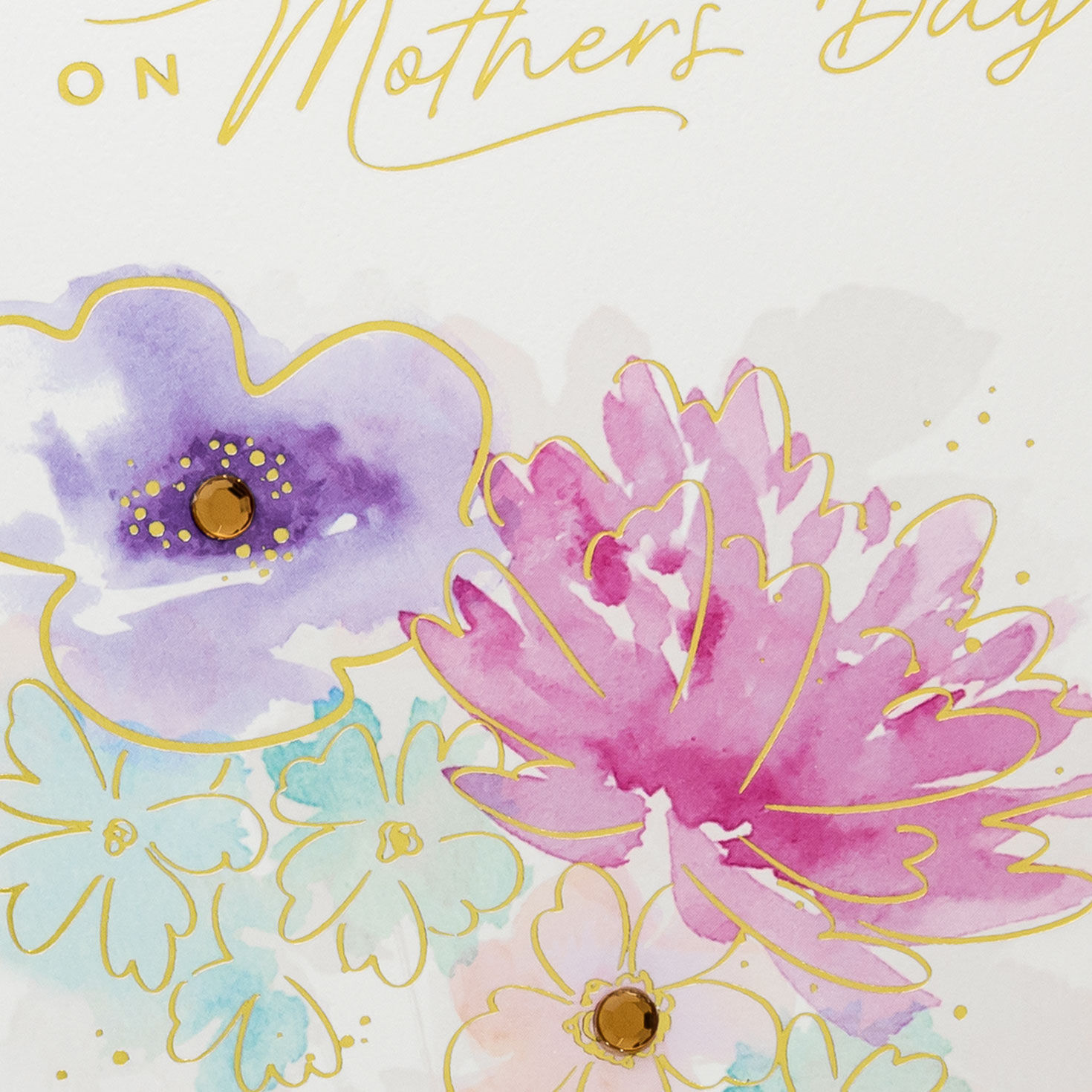 Flowers Care and Concern Mother's Day Card Card Front Detail image number 4
