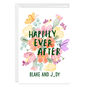 Personalized Flowers & Butterflies Happy Ever After Card  image number 1