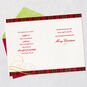 Holly and Ivy with Red Plaid Christmas Card for Friend Open card with envelope image number 4