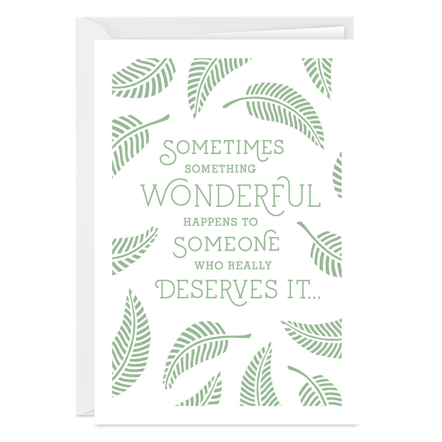 You Deserve It Custom Congratulations Card, , large image number 1