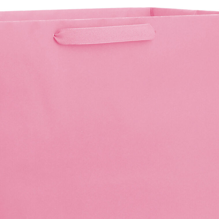 15" Pink Extra-Deep Gift Bag, Pink, large image number 4