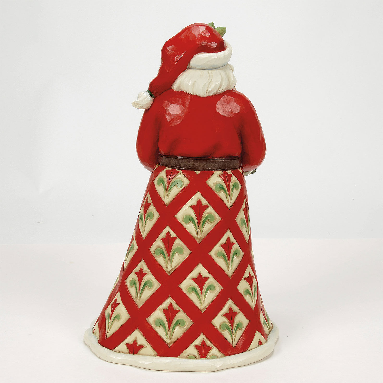 Jim Shore Santa With Lodge Scene Cloak Figurine back image number 2