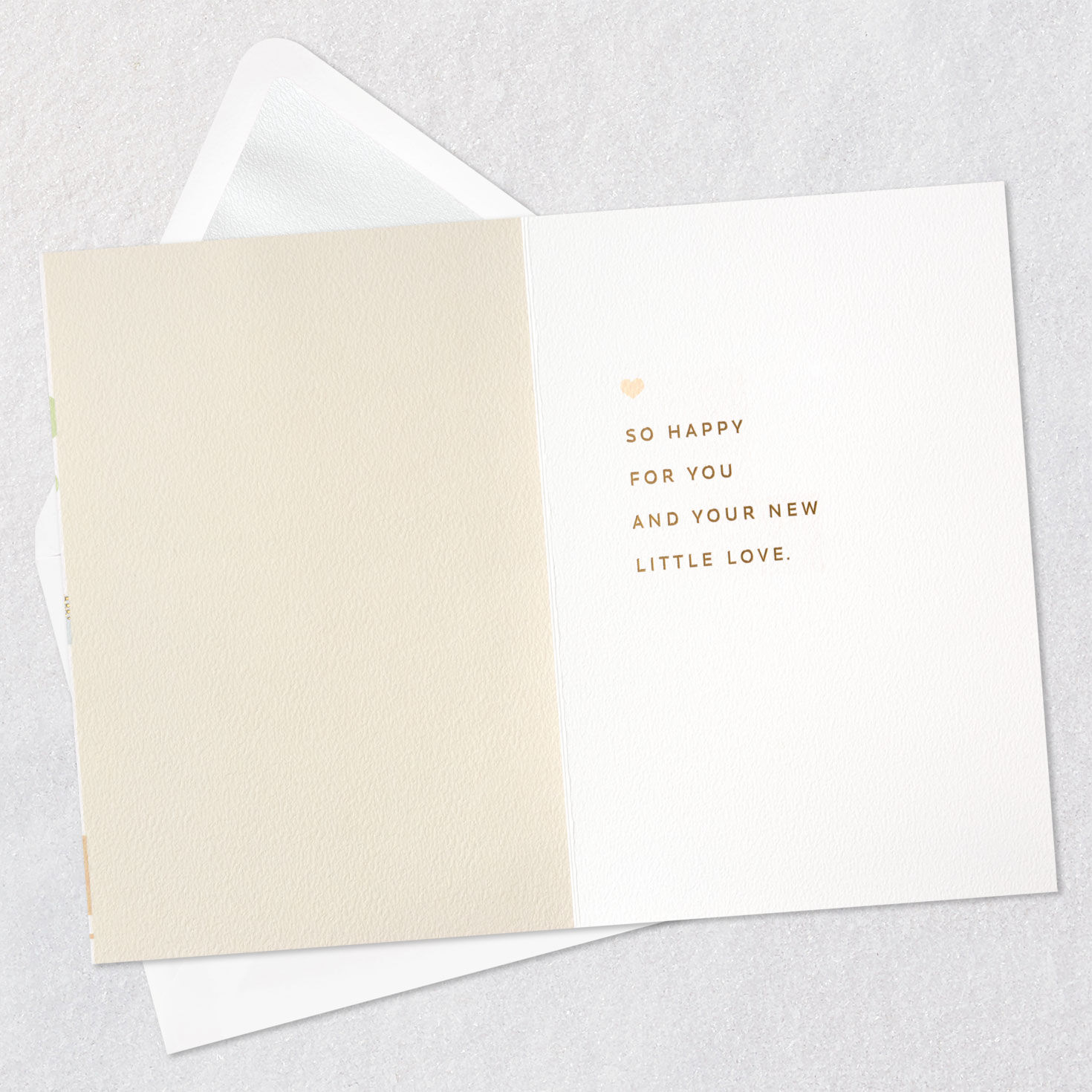 Pastel Baby Rattles Baby Shower Card Open card with envelope image number 3