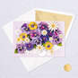 Pansies and Daisies in Latticed Cart Blank Card, , large image number 4