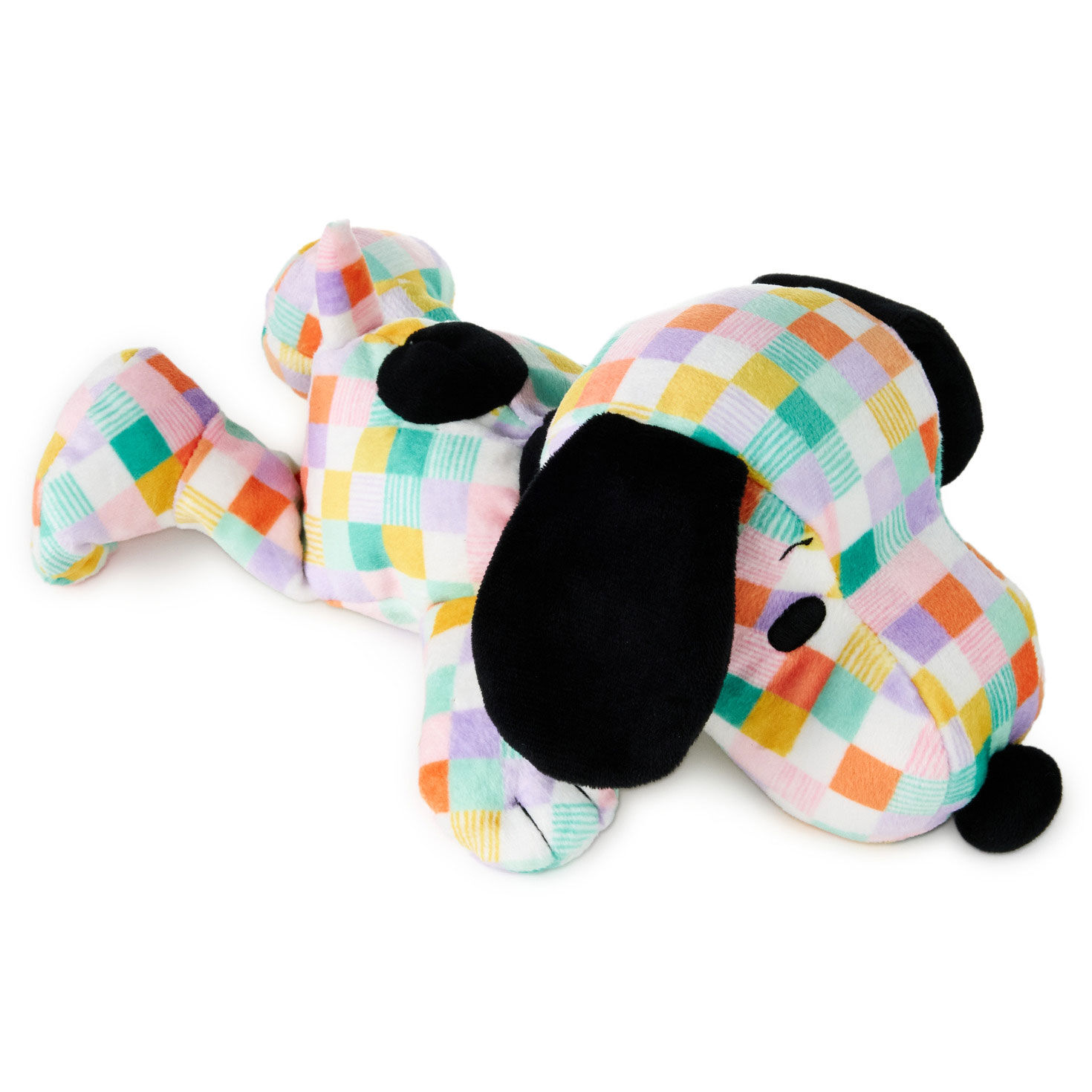 Peanuts® Pastel Patchwork Floppy Snoopy Plush, 11" L
