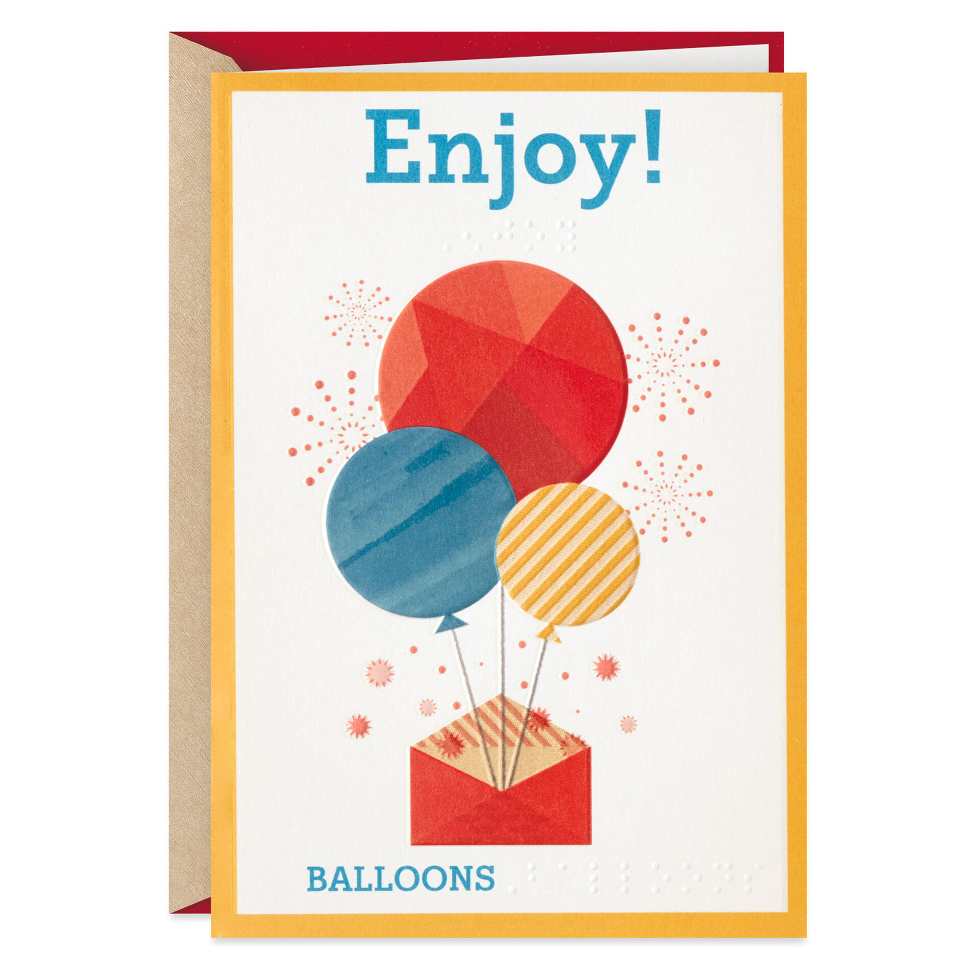 Braille Birthday Cards All Card Types