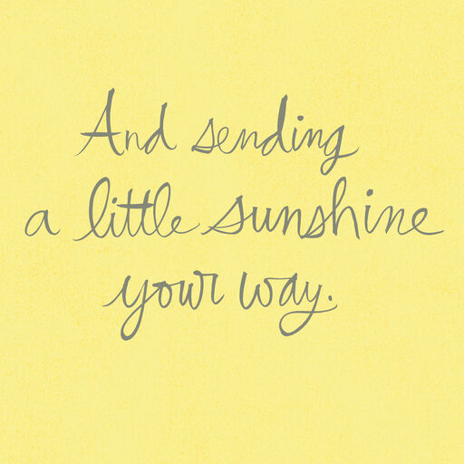 16" Ray of Sunshine Jumbo Encouragement Card, 