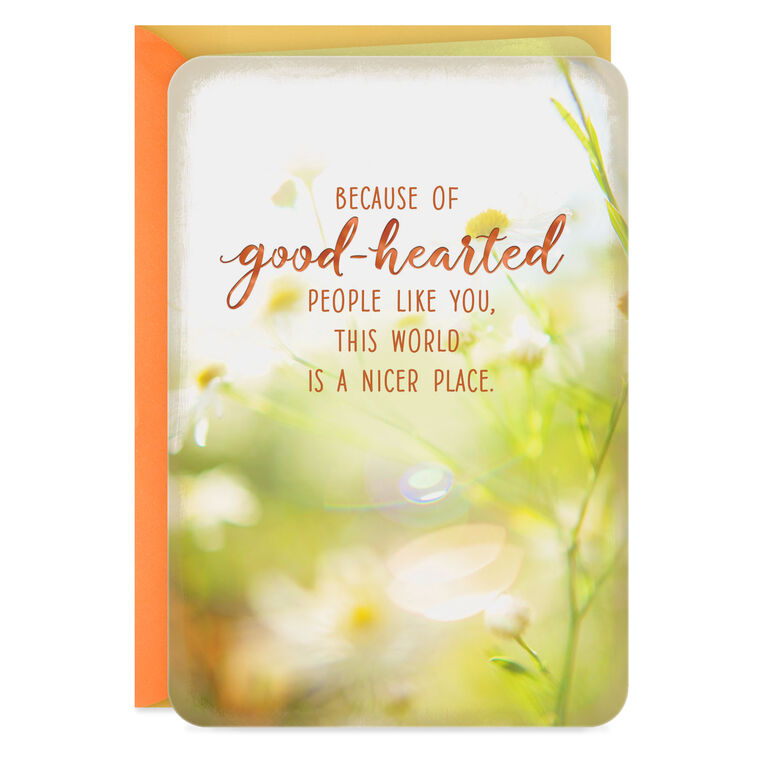You Make the World a Nicer Place Card