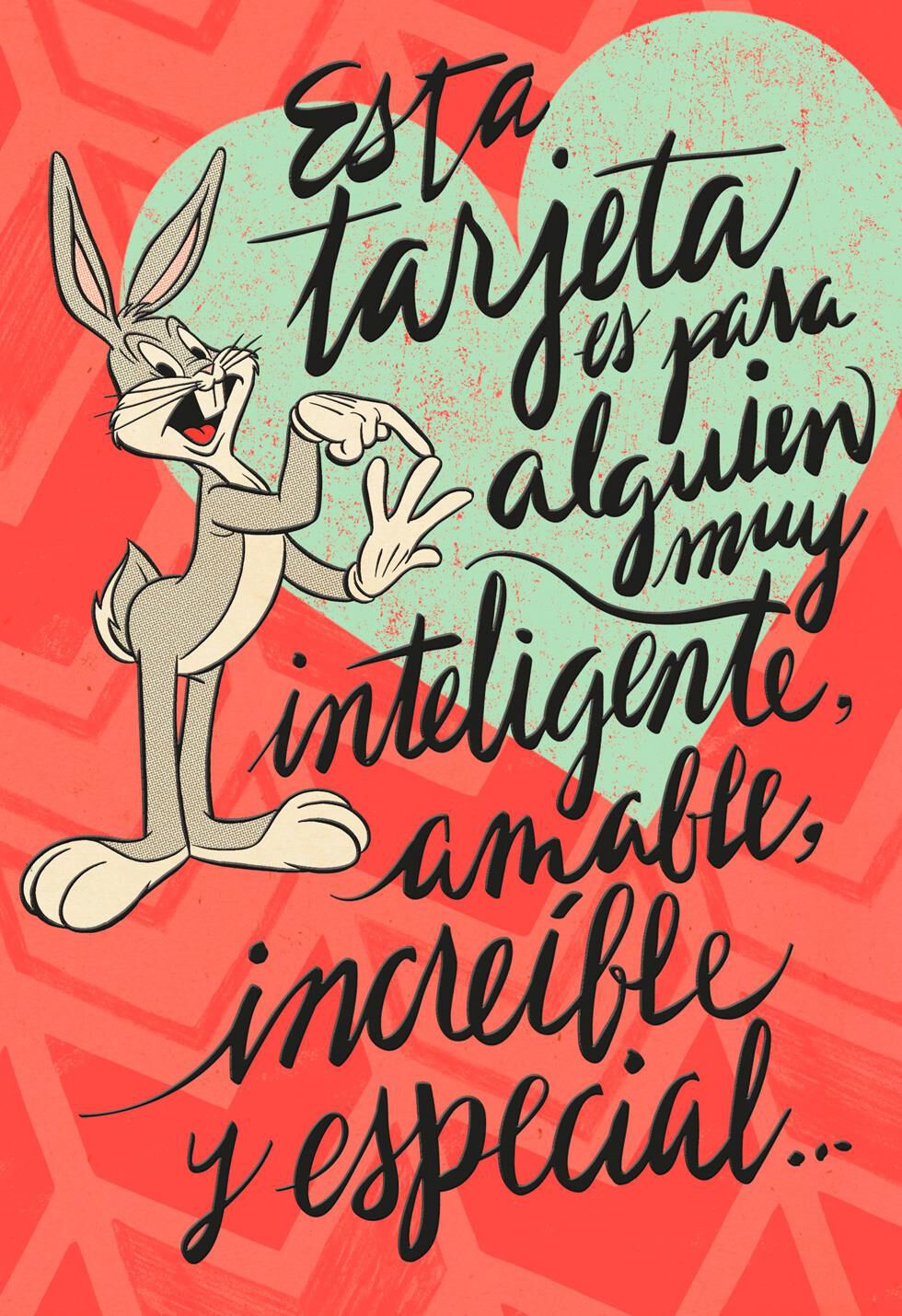 Bugs Bunny™ Spanish-Language Valentine's Day Card