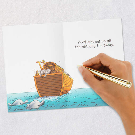 Noah's Ark Unicorns Funny Birthday Card, , large image number 6