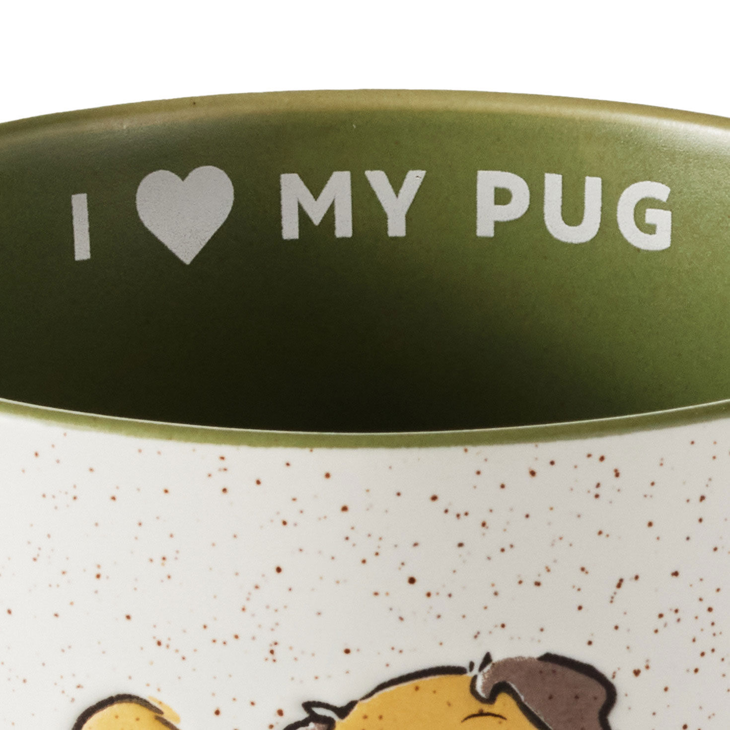 I Heart My Pug Ceramic Mug  image number 3