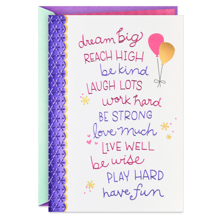 Dream Big Birthday Card