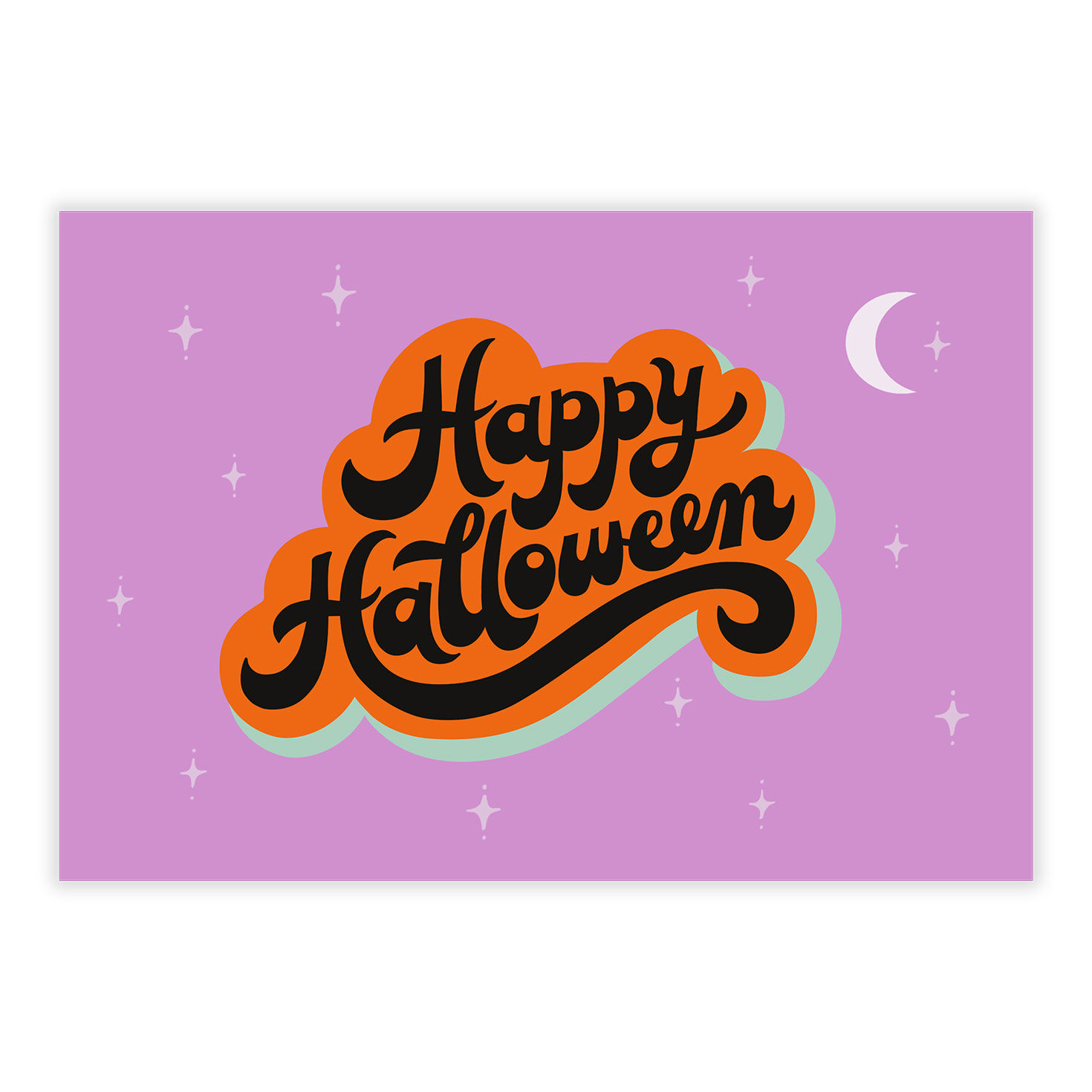 Retro Happy Halloween eCard, , large image number 2