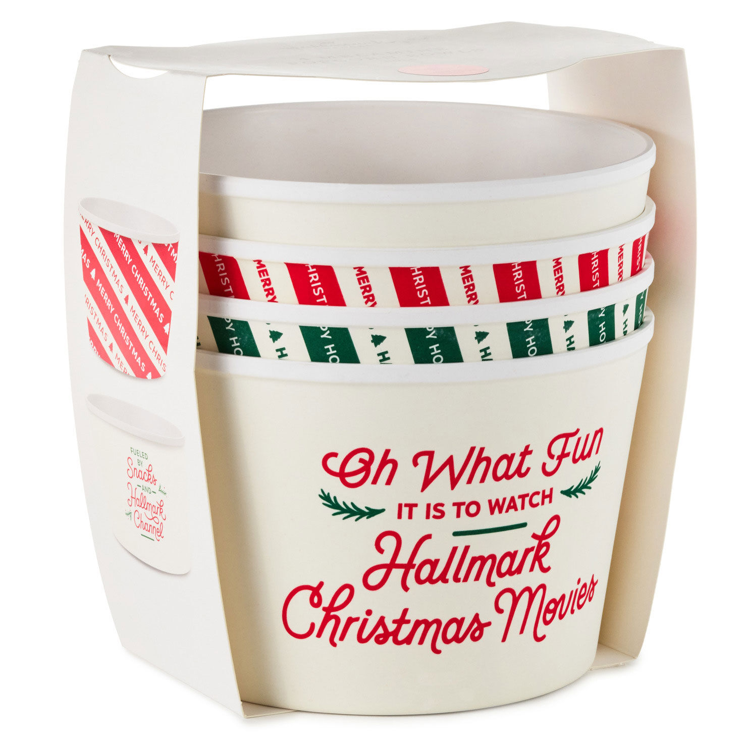 Set of 4 Hallmark Channel Movies Snack Bowls packaging image number 5