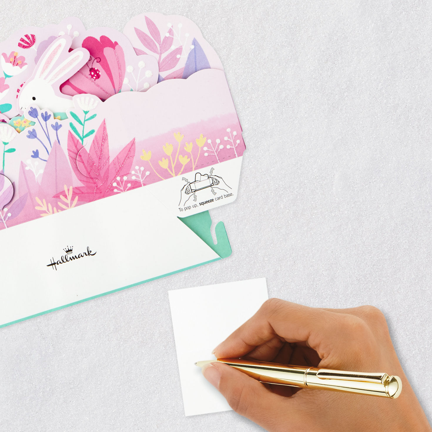 Love You, Mom Bunnies 3D Pop-Up Mother's Day Card Signing card image number 5