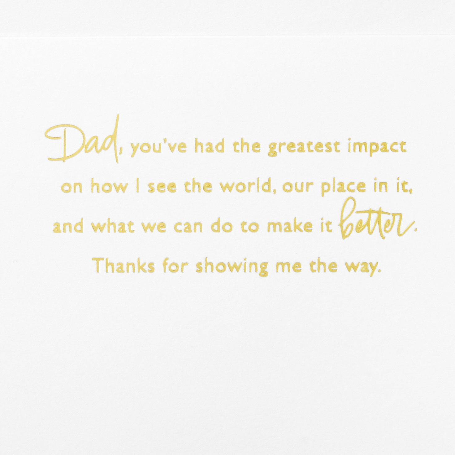 Thanks for Showing Me the Way Father's Day Card for Dad, , large image number 2