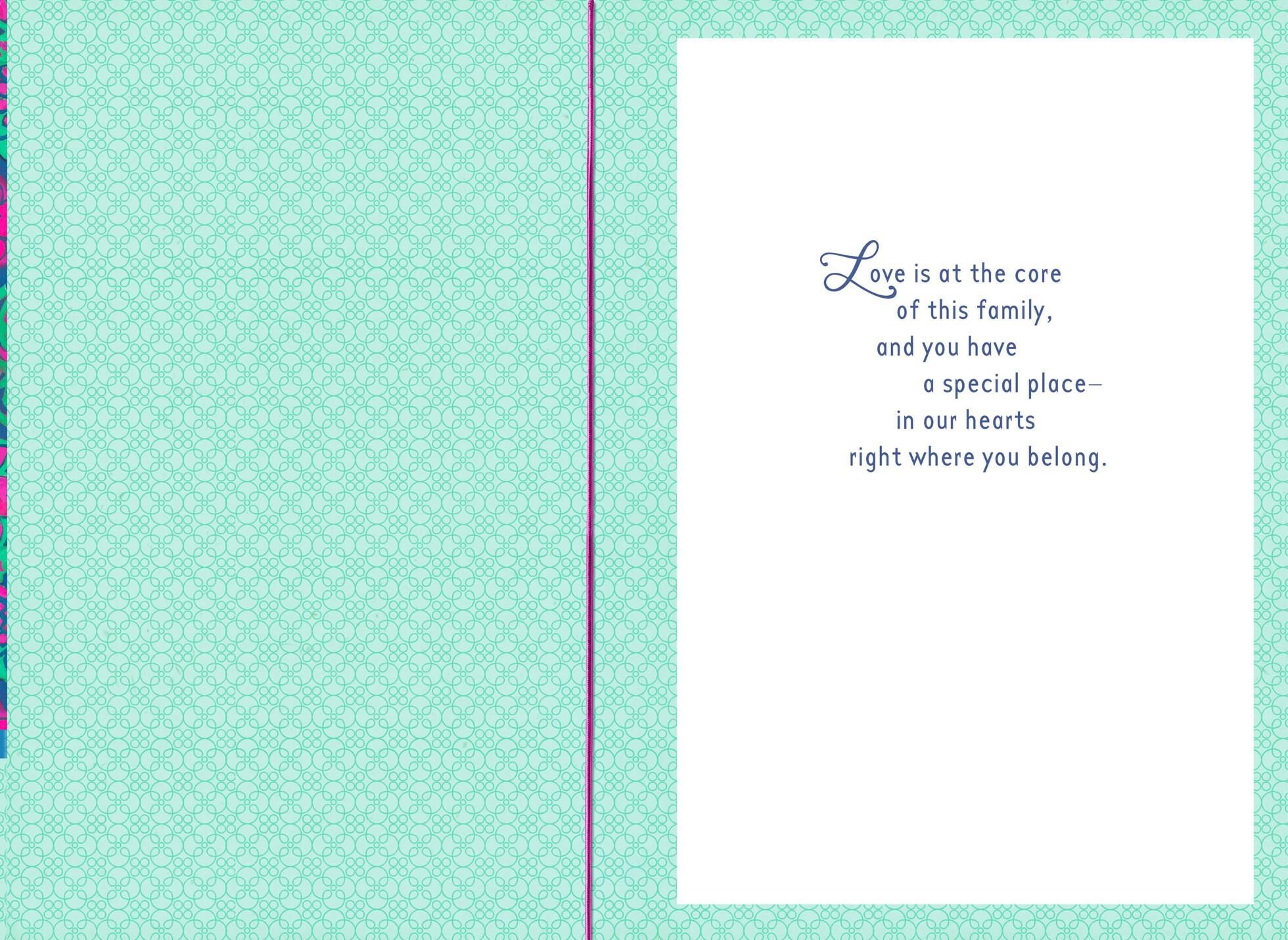 Welcome "Daughter" Wedding Card