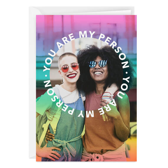 Personalized You Are My Person Photo Card, , large image number 1