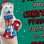Nose-Picking Polar Bear Funny Pop-Up Christmas Card Card Front Detail image number 4