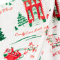 Holiday Scenes on Cream Fleece Blanket upclose view image number 3