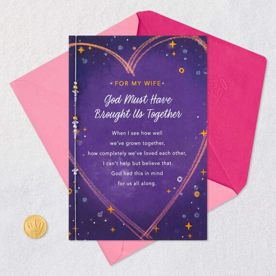 God Brought Us Together Valentine's Day Card for Wife, , large image number 9
