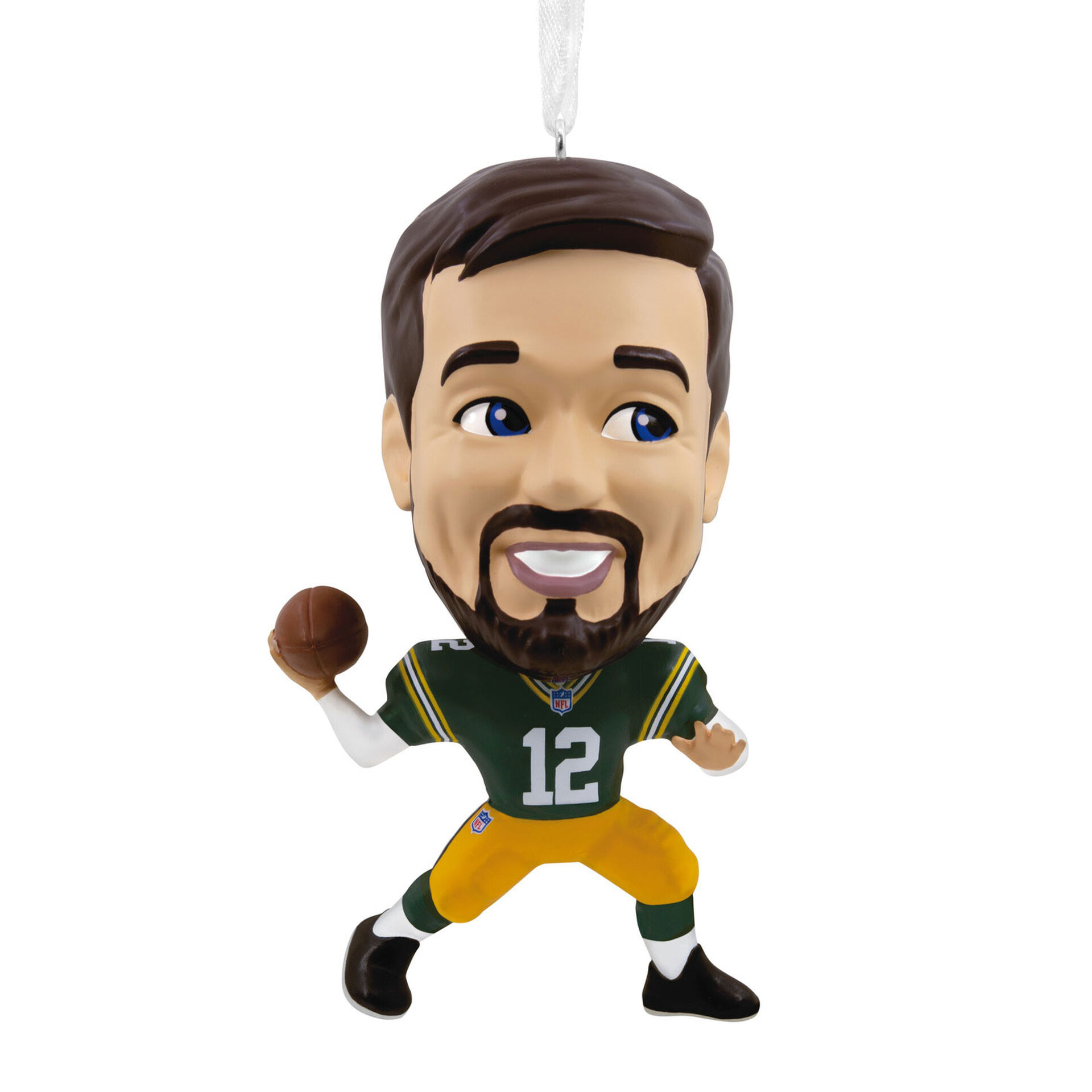 Nfl Green Bay Packers Aaron Rodgers Bouncing Buddy Hallmark Ornament Gift Ornaments Hallmark