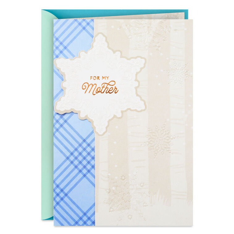 Thank You for Your Love and Support Christmas Card for Mother