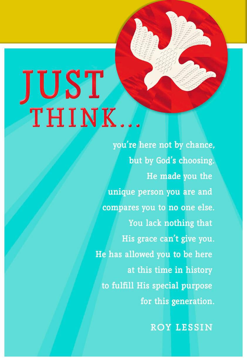 Your Place in the World Confirmation Card