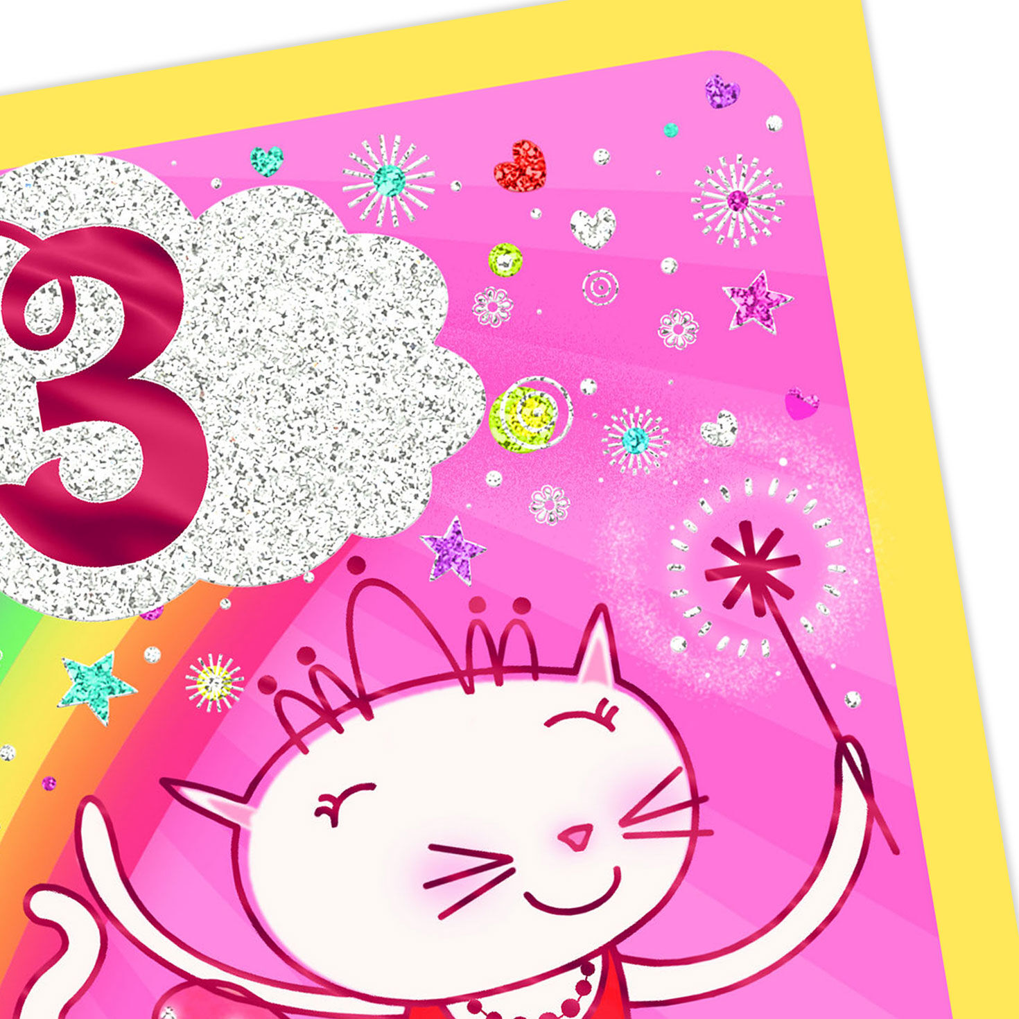 Dancing Cat 3rd Birthday Card for Kids, , large image number 4